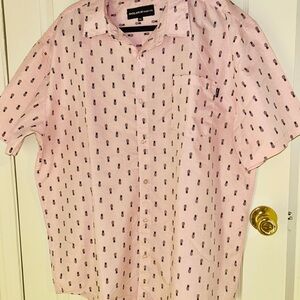 Molokai Surf Co. Pink Patterned Men's Shirt